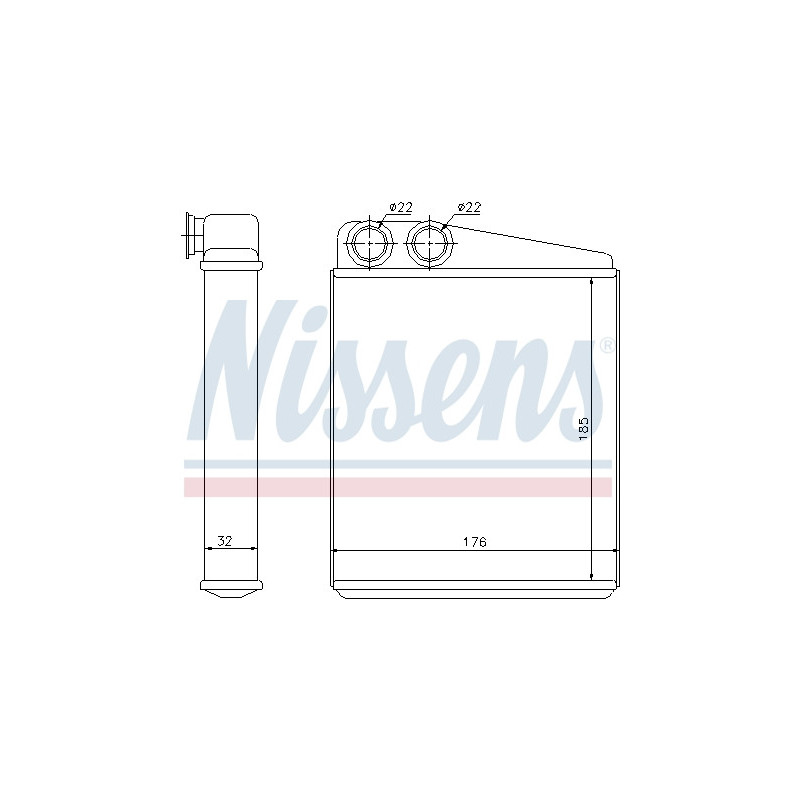 Radiateur de chauffage NISSENS
