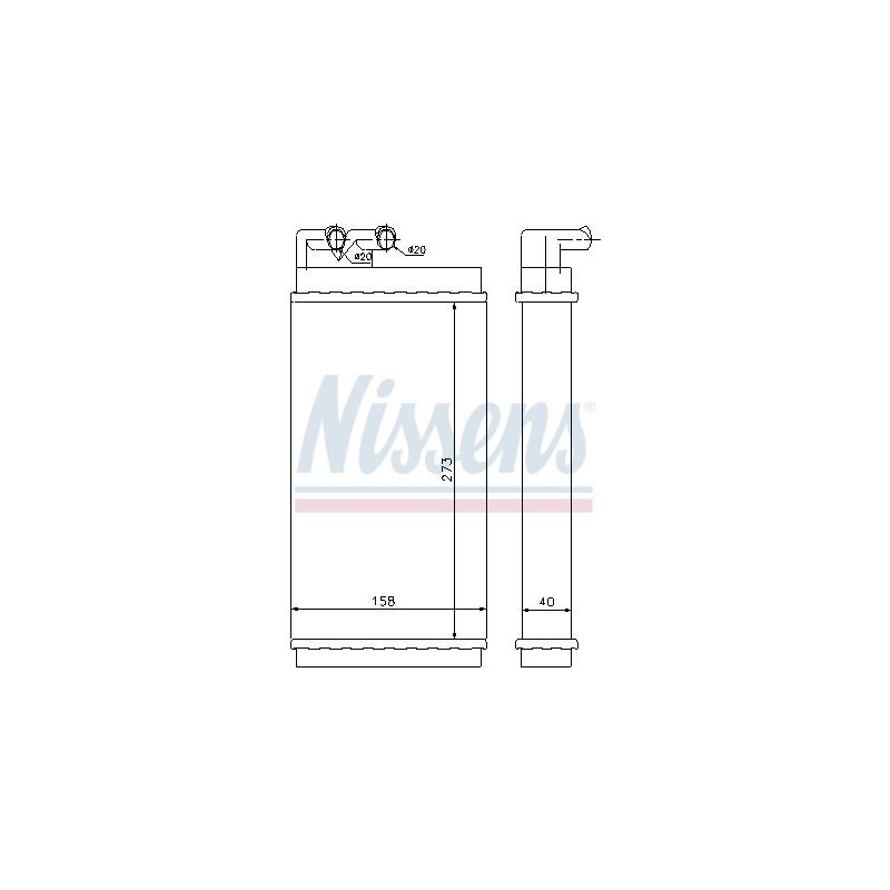 Radiateur de chauffage NISSENS