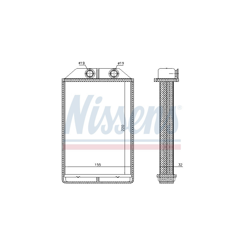 Radiateur de chauffage NISSENS