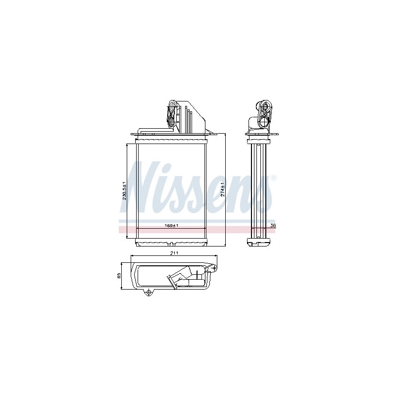 Radiateur de chauffage NISSENS