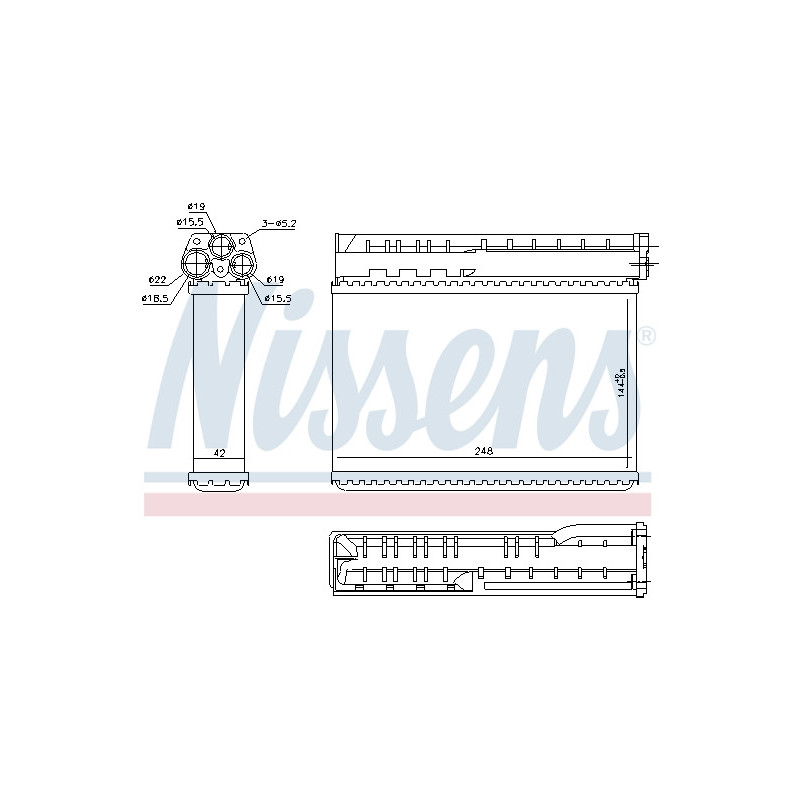 Radiateur de chauffage NISSENS
