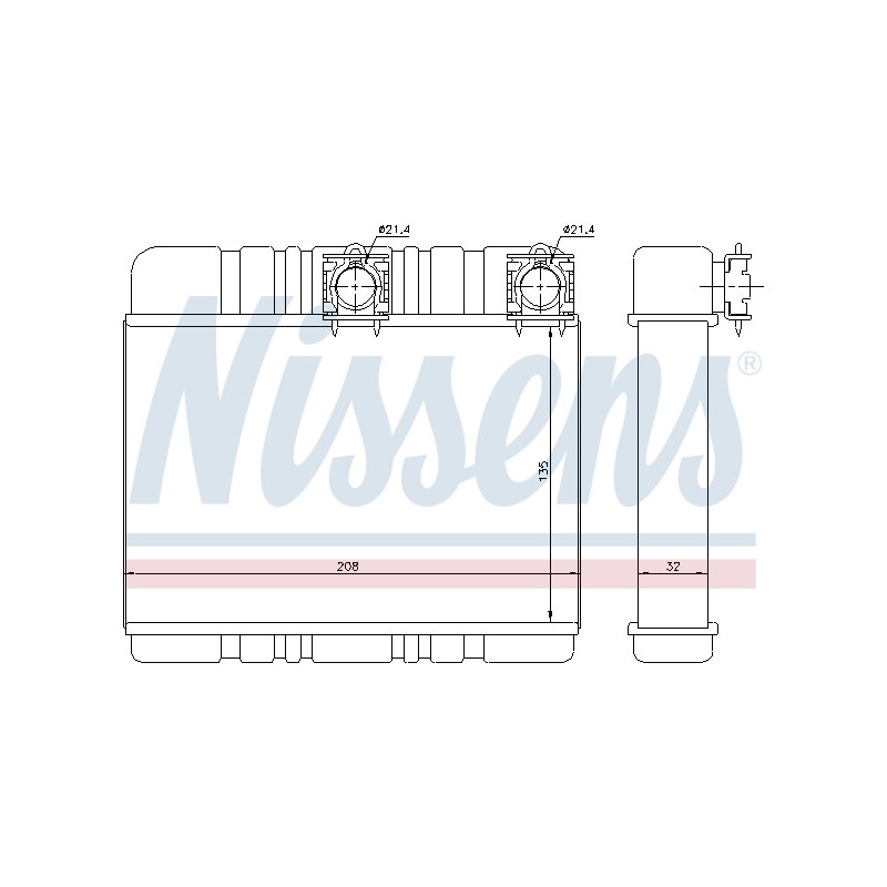 Radiateur de chauffage NISSENS