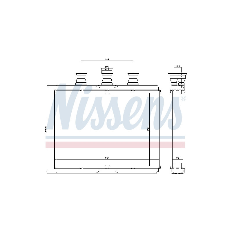 Radiateur de chauffage NISSENS