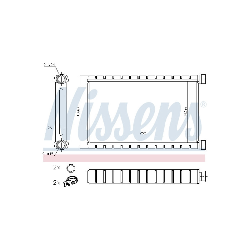 Radiateur de chauffage NISSENS