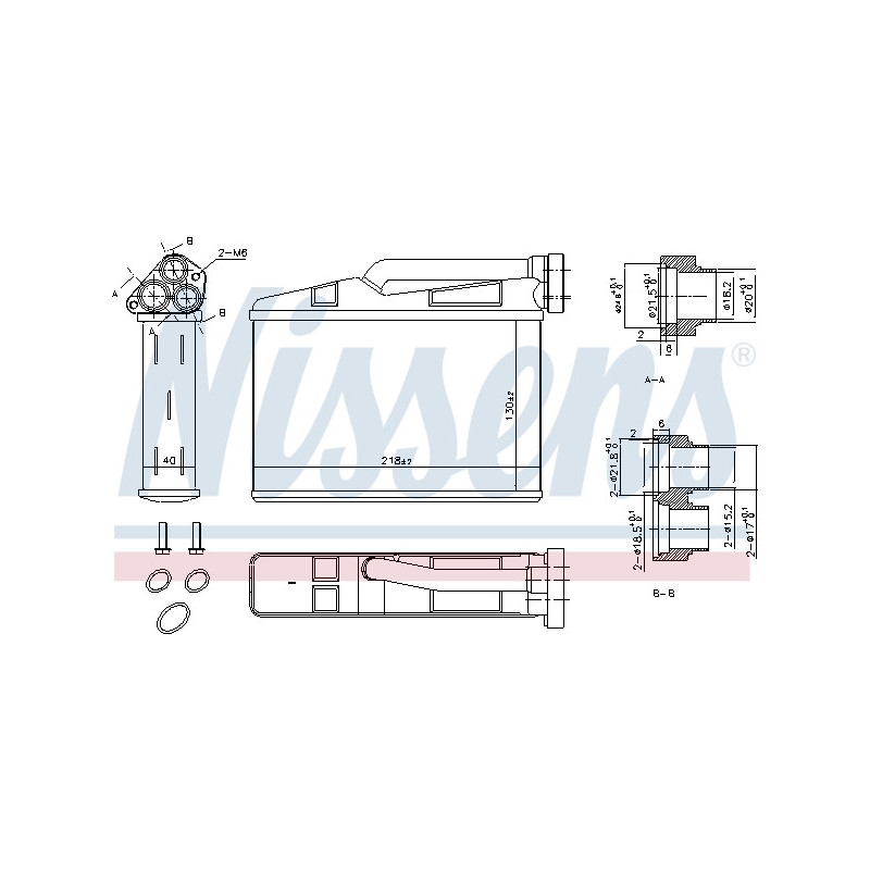 Radiateur de chauffage NISSENS