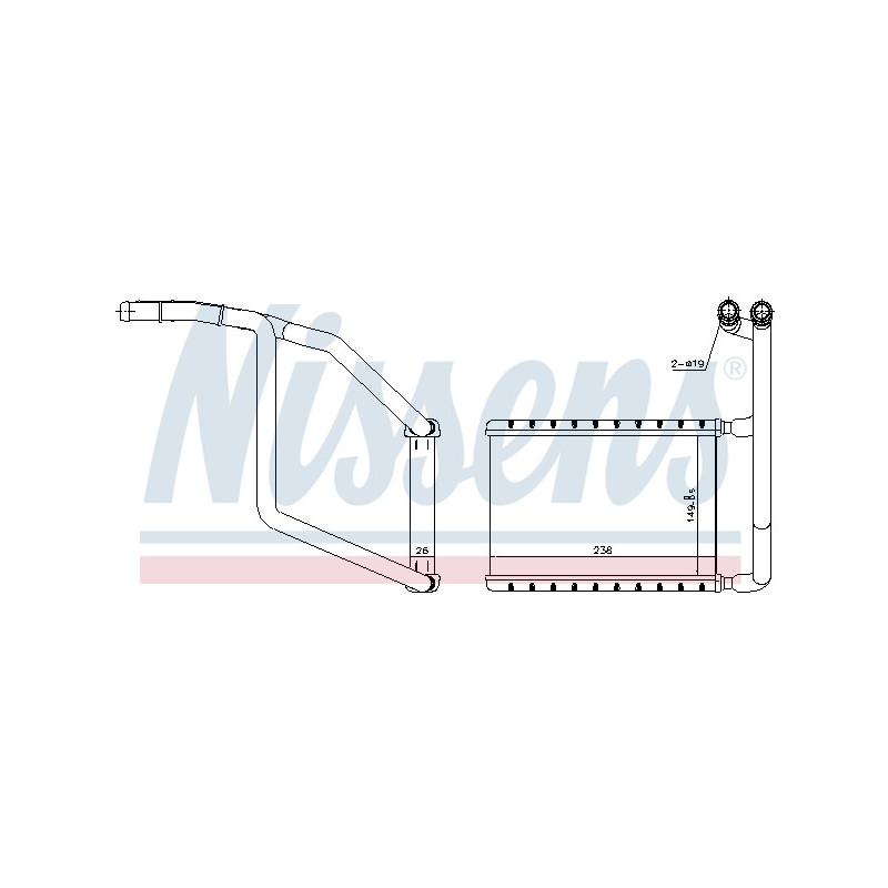 Radiateur de chauffage NISSENS