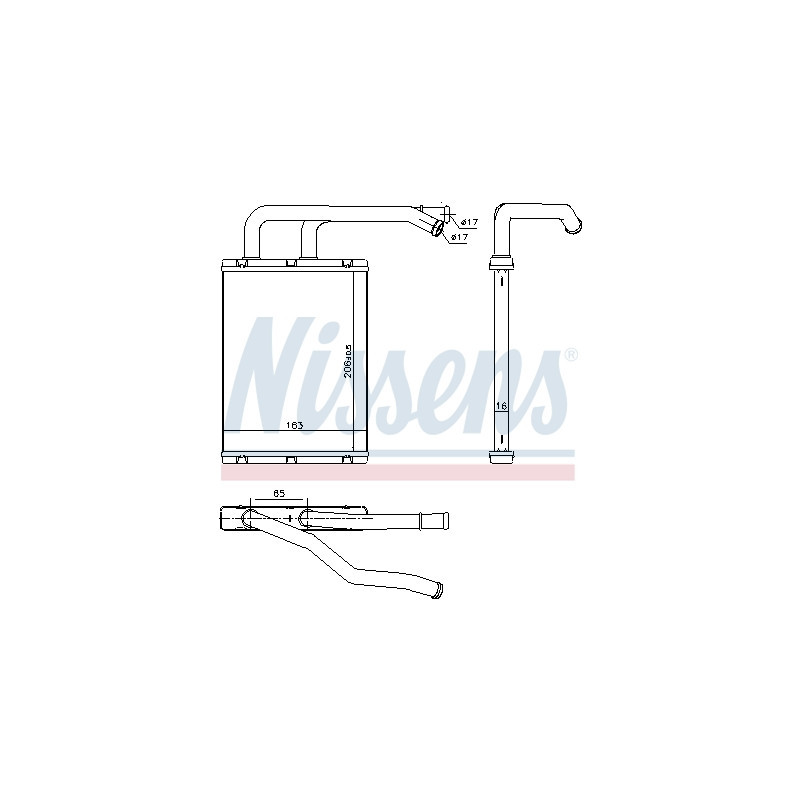Radiateur de chauffage NISSENS