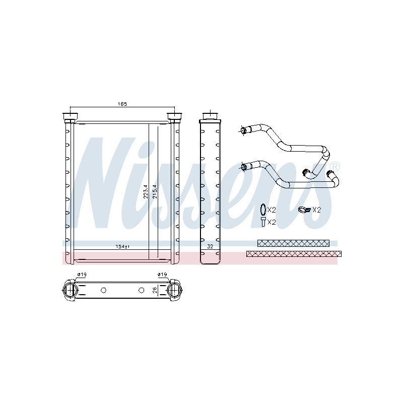 Radiateur de chauffage NISSENS