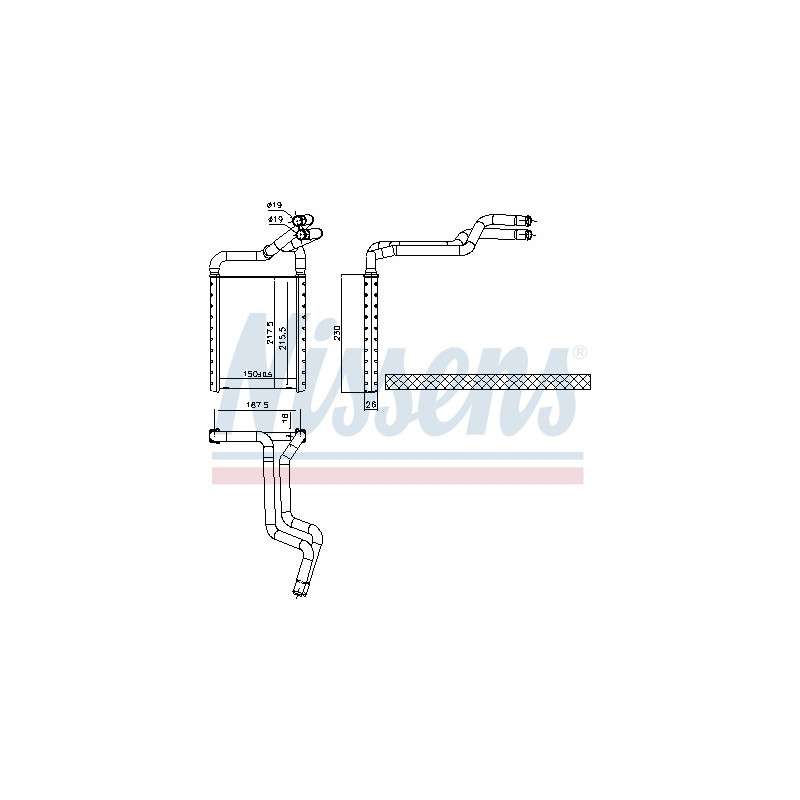 Radiateur de chauffage NISSENS