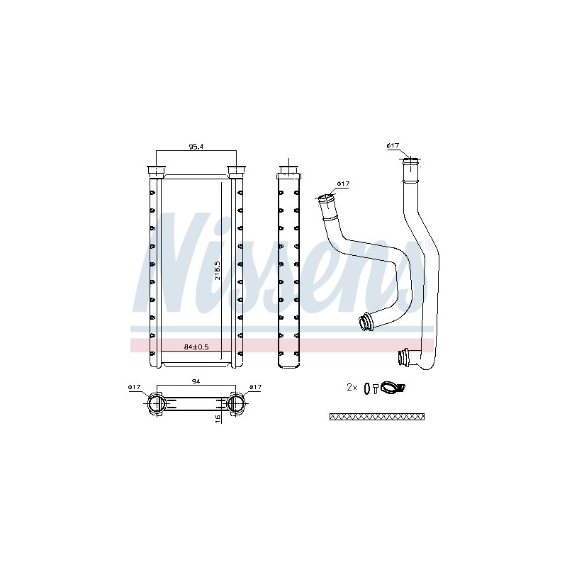Radiateur de chauffage NISSENS