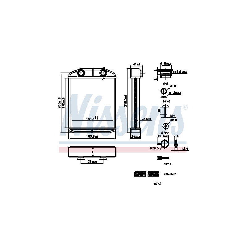 Radiateur de chauffage NISSENS