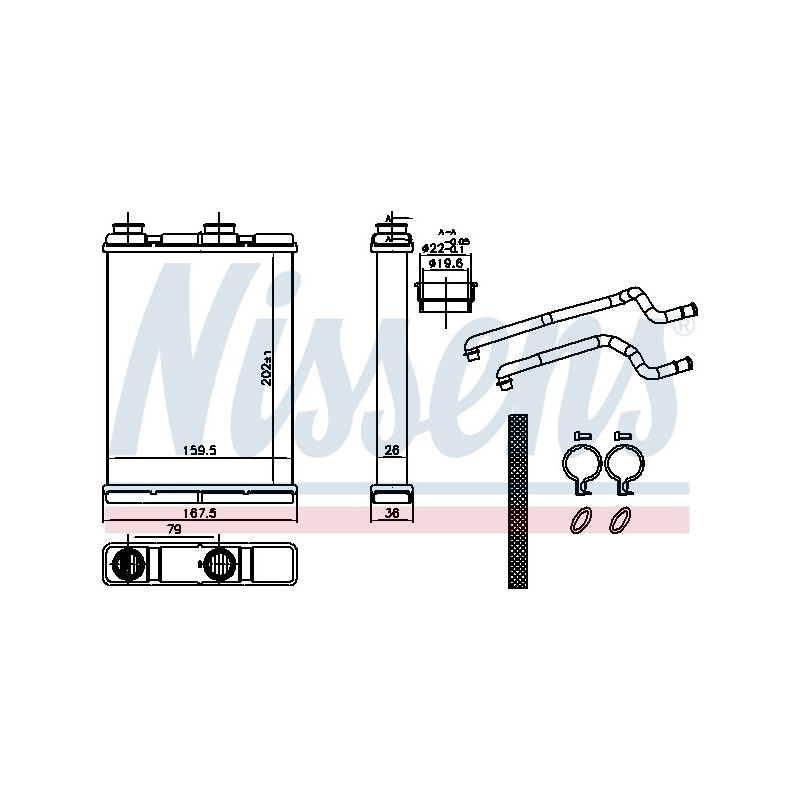 Radiateur de chauffage NISSENS