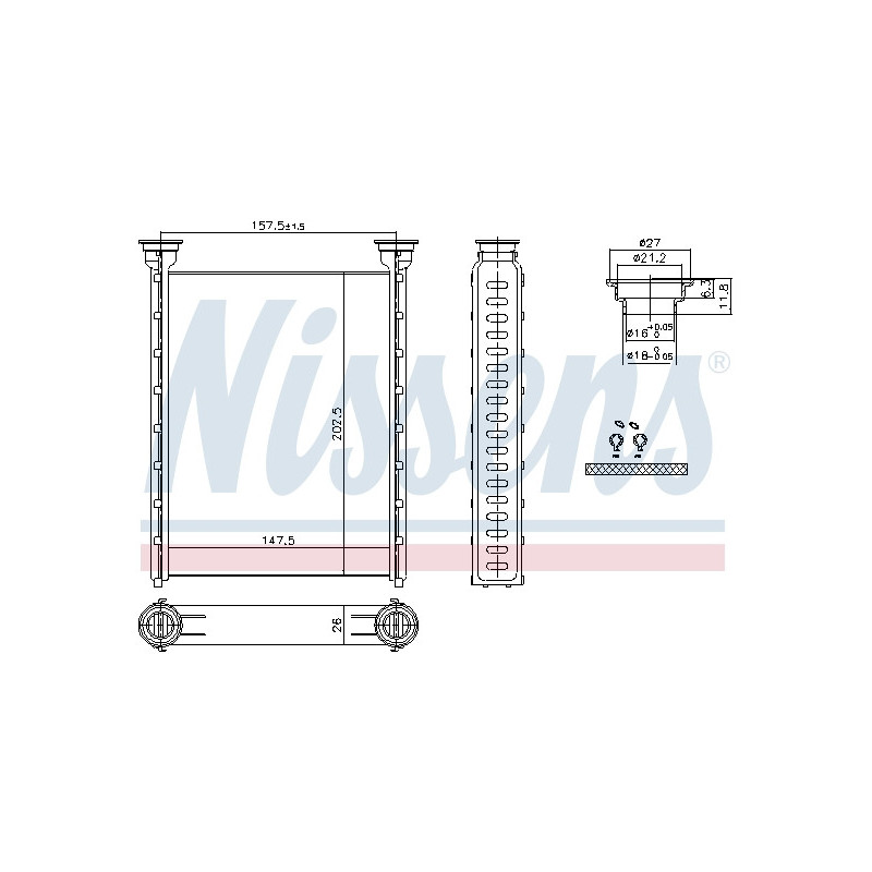 Radiateur de chauffage NISSENS