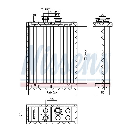 Radiateur de chauffage NISSENS