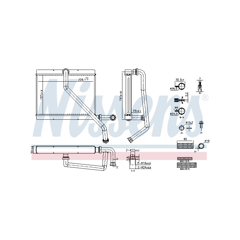 Radiateur de chauffage NISSENS