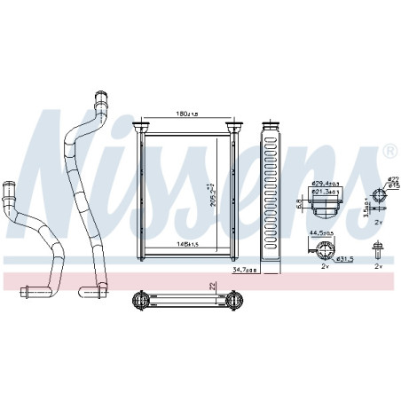 Radiateur de chauffage NISSENS