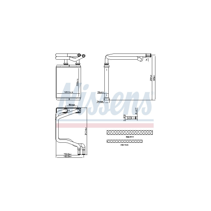 Radiateur de chauffage NISSENS