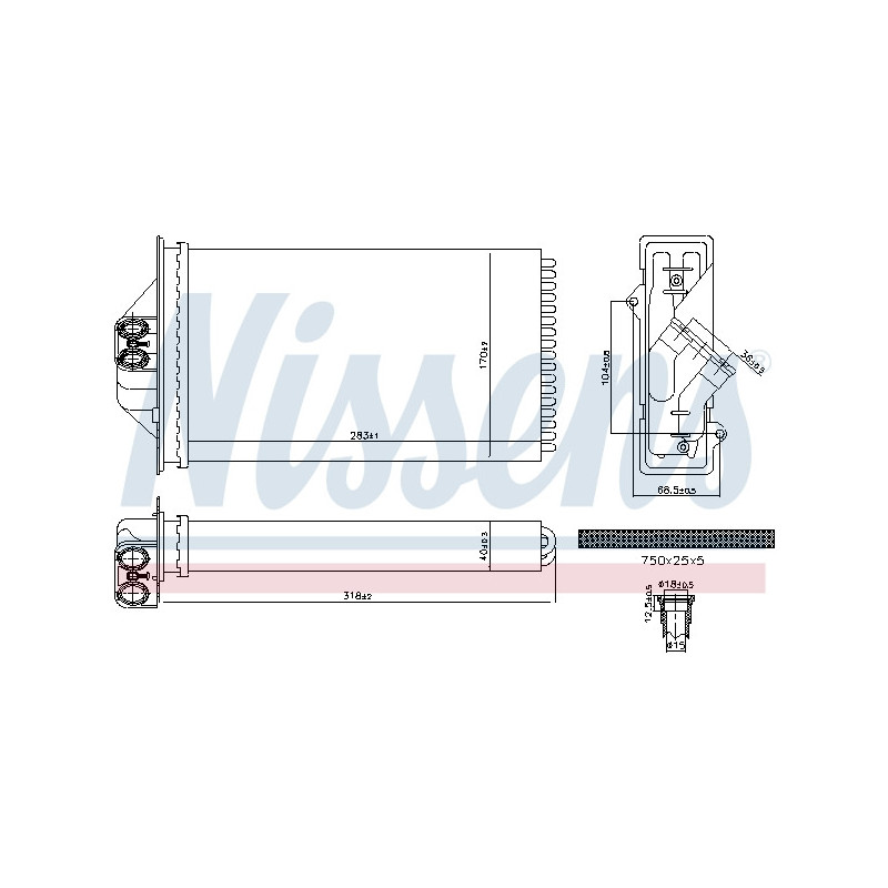 Radiateur de chauffage NISSENS