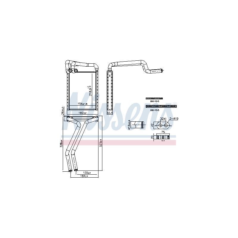 Radiateur de chauffage NISSENS
