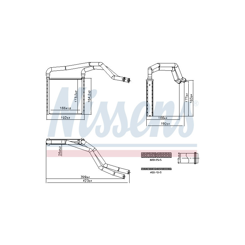 Radiateur de chauffage NISSENS