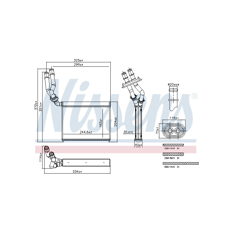 Radiateur de chauffage NISSENS