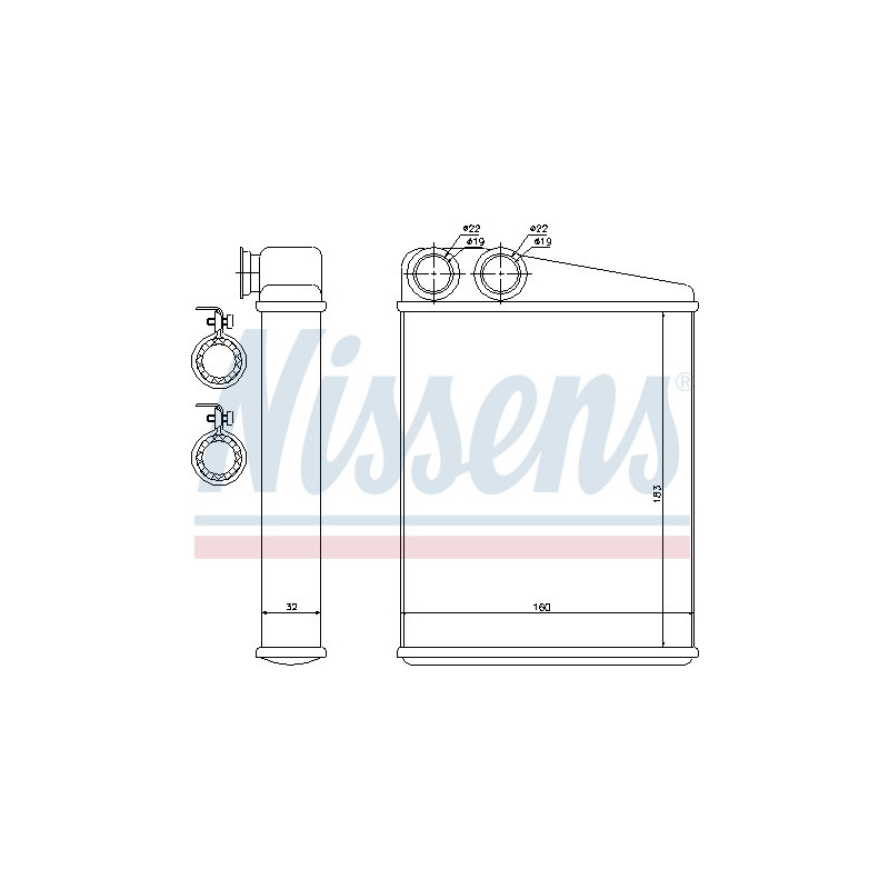 Radiateur de chauffage NISSENS