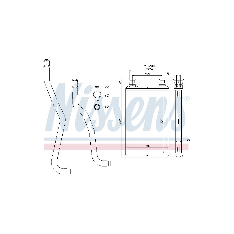 Radiateur de chauffage NISSENS