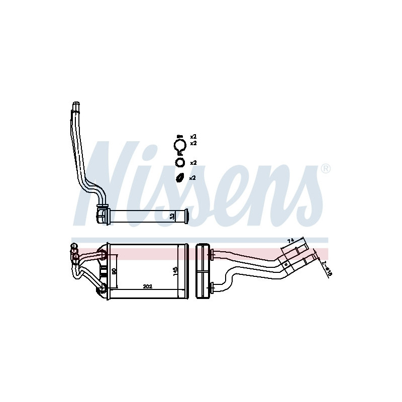Radiateur de chauffage NISSENS