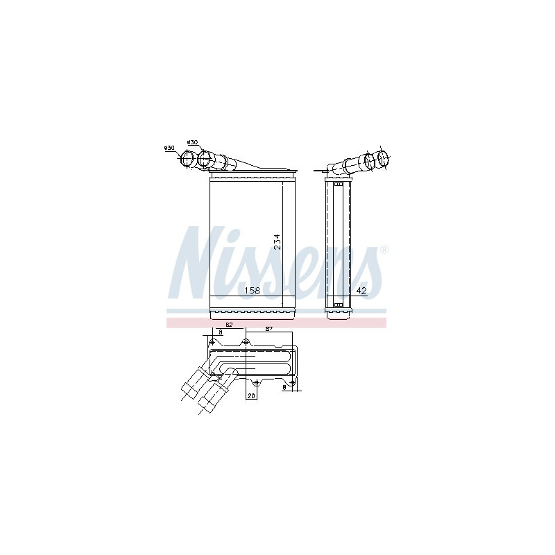 Radiateur de chauffage NISSENS