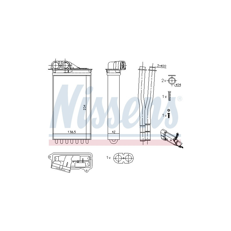 Radiateur de chauffage NISSENS