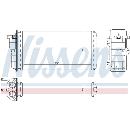 Radiateur de chauffage NISSENS