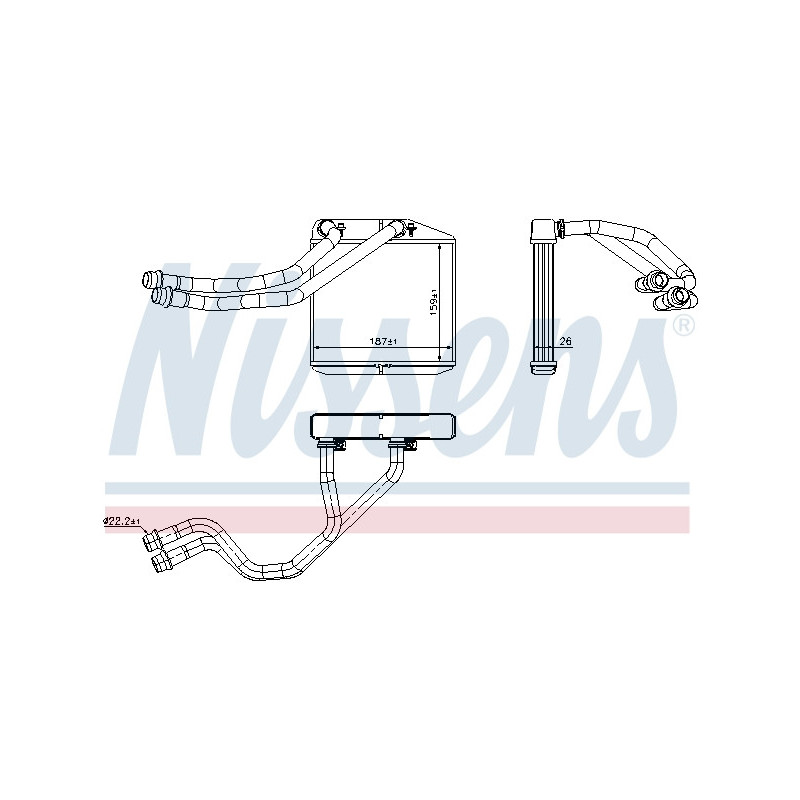 Radiateur de chauffage NISSENS