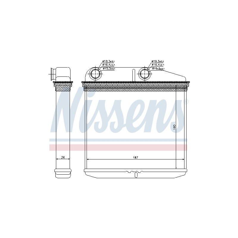 Radiateur de chauffage NISSENS