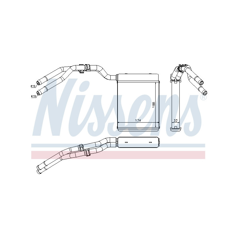 Radiateur de chauffage NISSENS