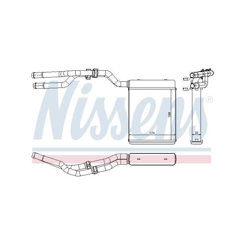 Radiateur de chauffage NISSENS