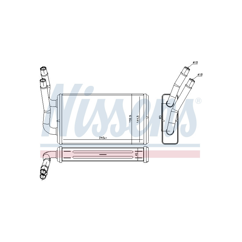 Radiateur de chauffage NISSENS