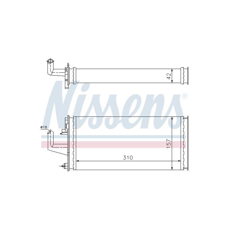 Radiateur de chauffage NISSENS