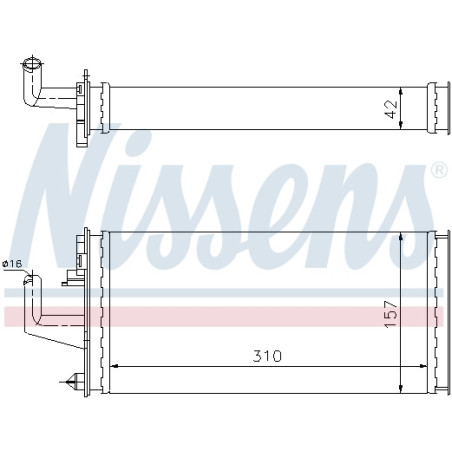 Radiateur de chauffage NISSENS