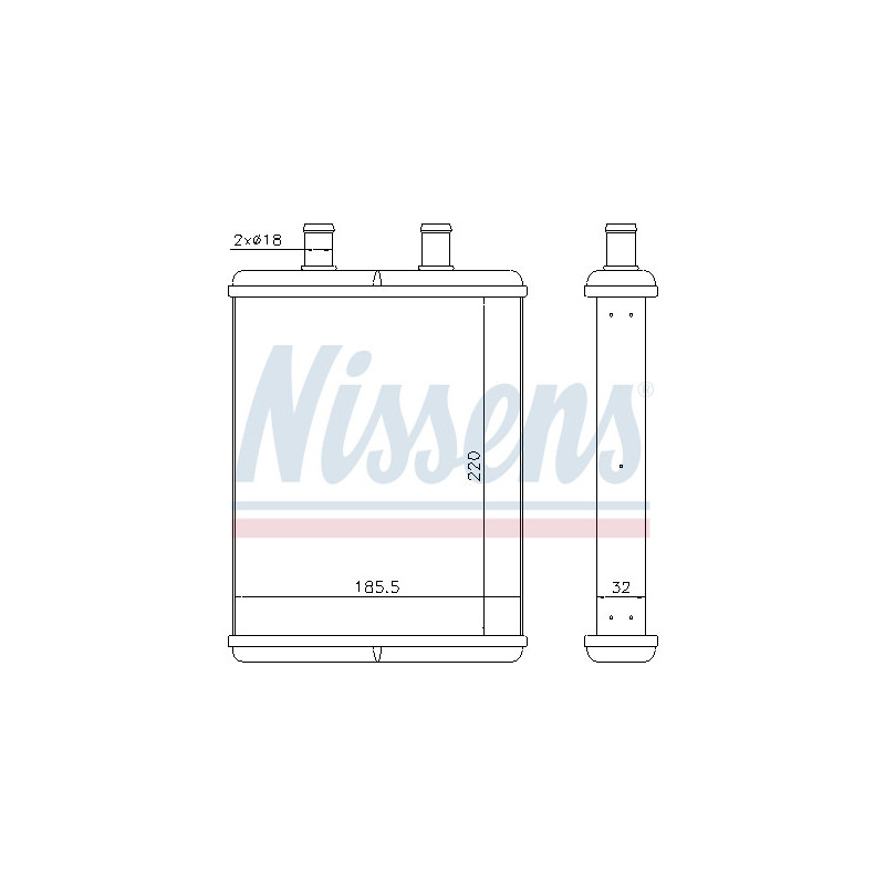 Radiateur de chauffage NISSENS