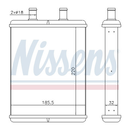 Radiateur de chauffage NISSENS