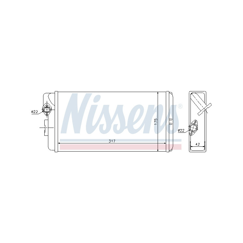 Radiateur de chauffage NISSENS