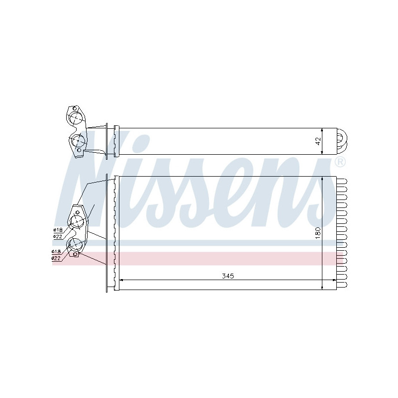 Radiateur de chauffage NISSENS