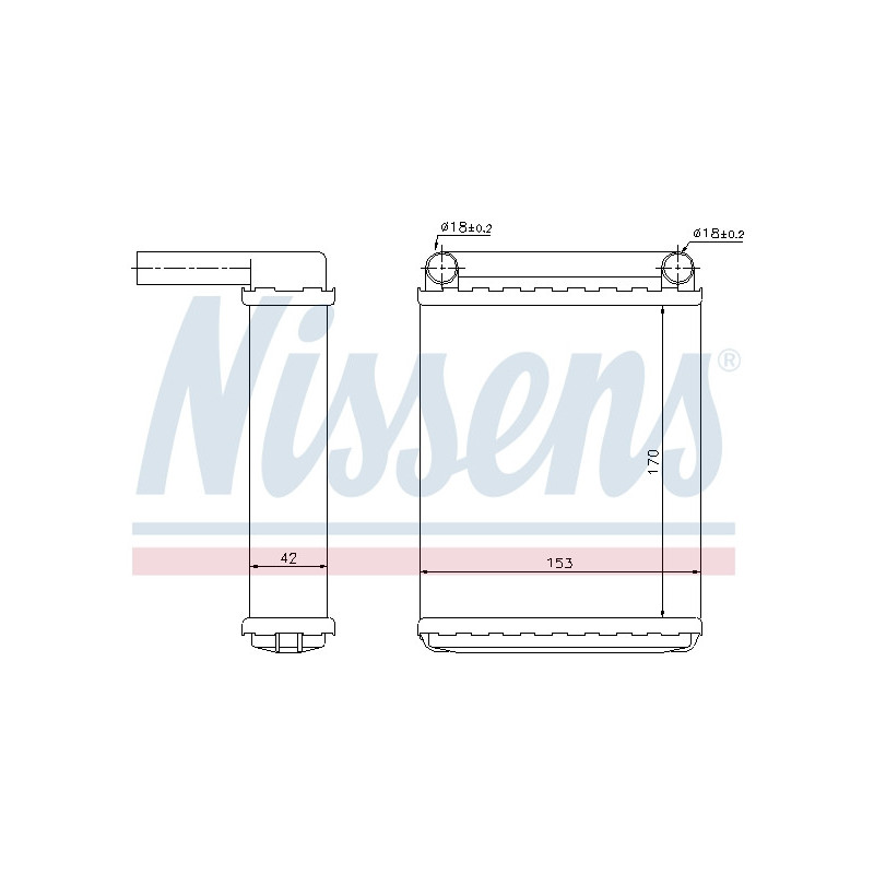 Radiateur de chauffage NISSENS