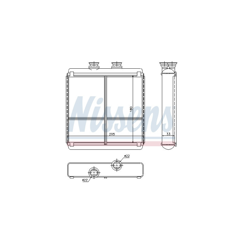 Radiateur de chauffage NISSENS