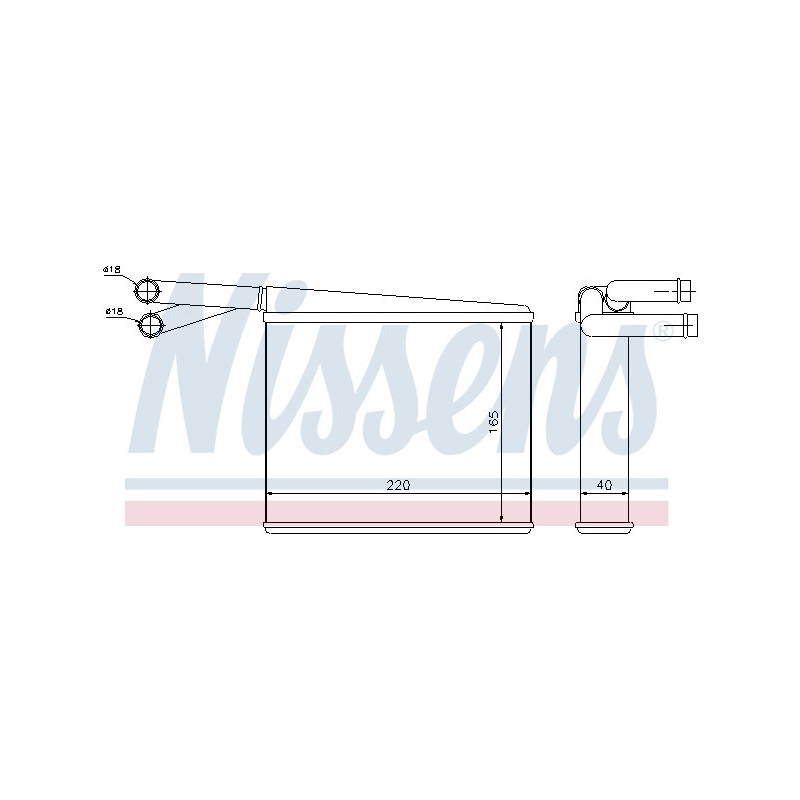 Radiateur de chauffage NISSENS