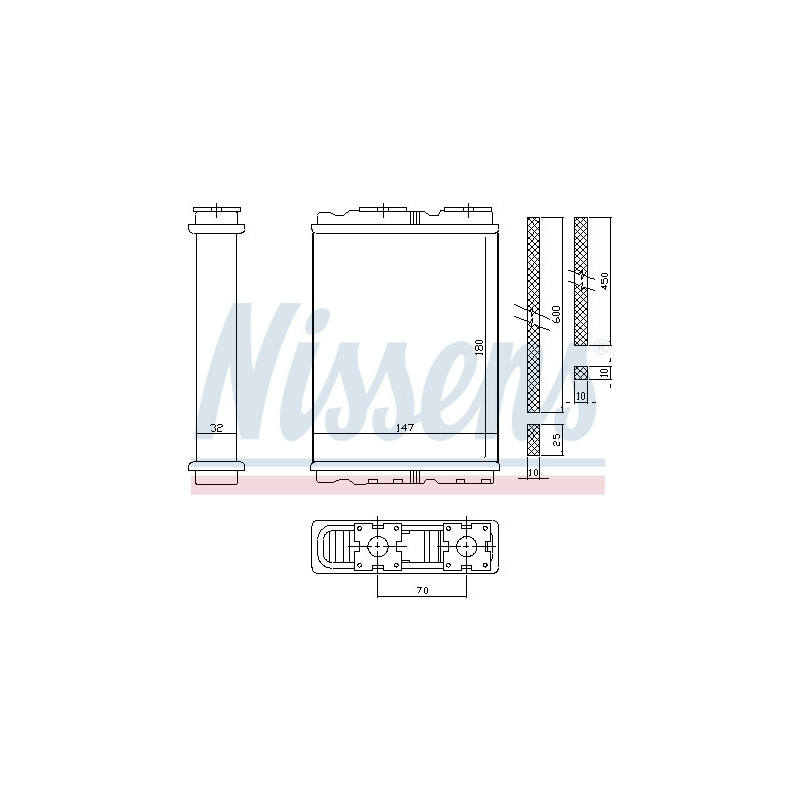 Radiateur de chauffage NISSENS