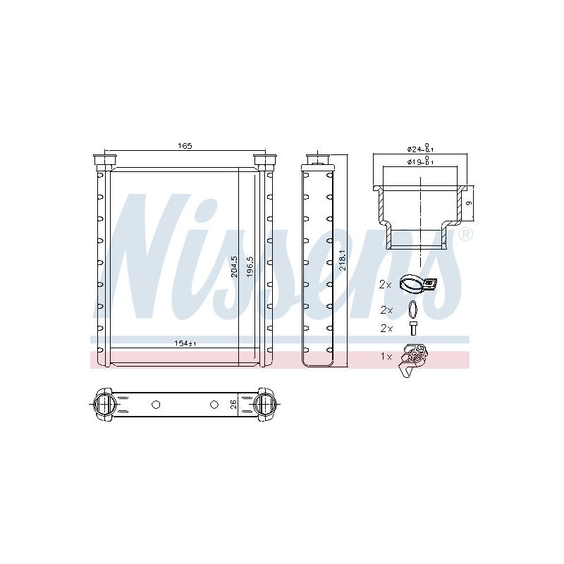 Radiateur de chauffage NISSENS