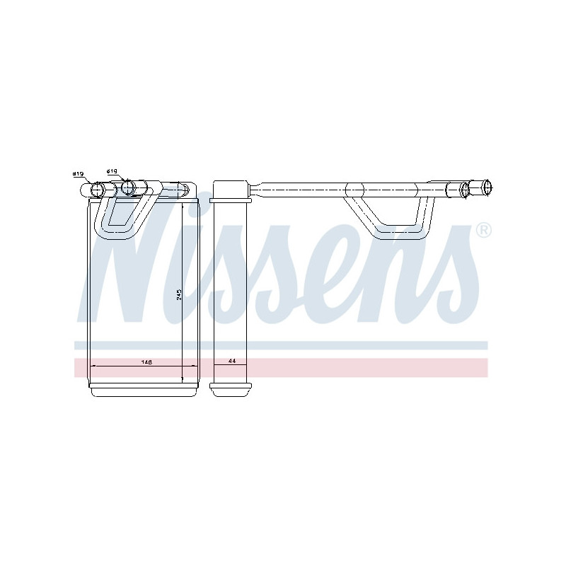 Radiateur de chauffage NISSENS