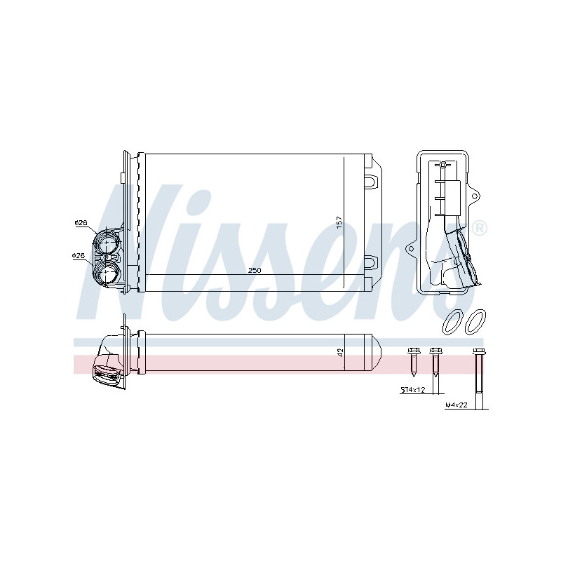 Radiateur de chauffage NISSENS