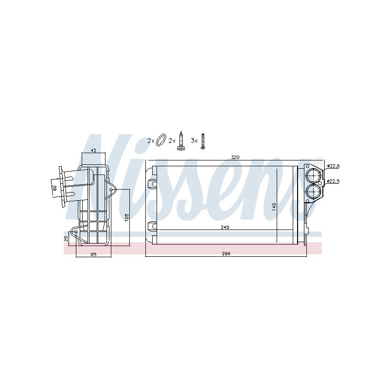 Radiateur de chauffage NISSENS